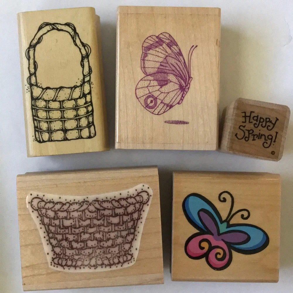 Spring/Summer Easter odds and ends rubberstamp set/card making/scrapbooking